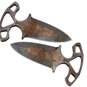 ★ Shadow Daggers | Rust Coat (Battle-Scarred)