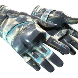 ★ Moto Gloves | Cool Mint (Battle-Scarred)