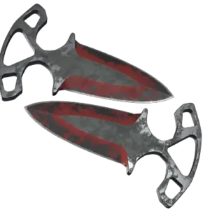 ★ Shadow Daggers | Crimson Web (Battle-Scarred)