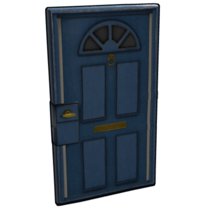 Blue Exterior Door