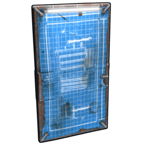 Blueprint Metal Door