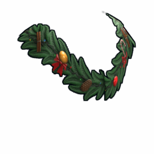 Christmas Wreath Poncho