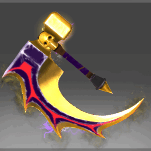 Corrupted Golden Offhand Basher of Mage Skulls