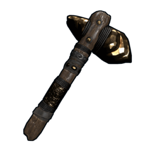 Gold Ore Stone Hatchet