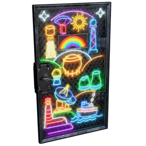 Neon Vibes Armored Door