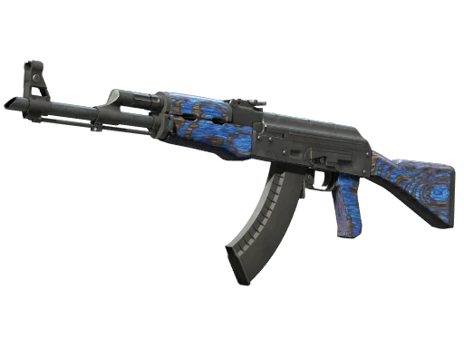 StatTrak™ AK-47 | Blue Laminate (Well-Worn)