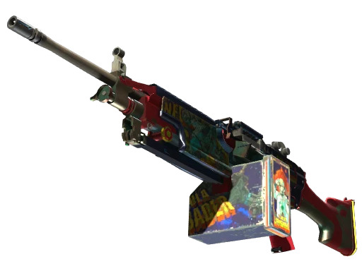 StatTrak™ M249 | Nebula Crusader (Well-Worn)