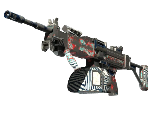 StatTrak™ Negev | Dazzle (Battle-Scarred)