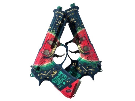 Dual Berettas | Melondrama (Battle-Scarred)