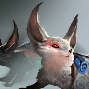 Inscribed Jin and Yin Fox Spirits