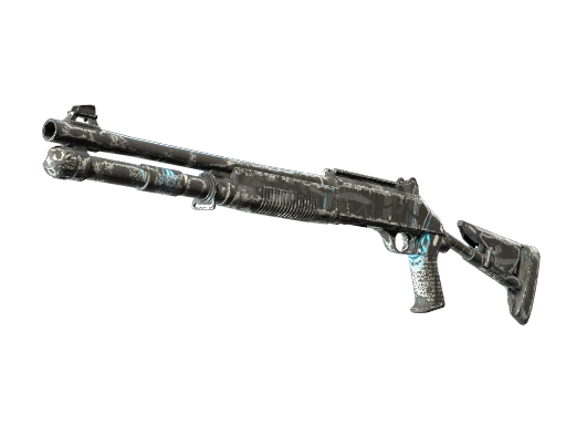 Souvenir XM1014 | Blue Tire (Well-Worn)