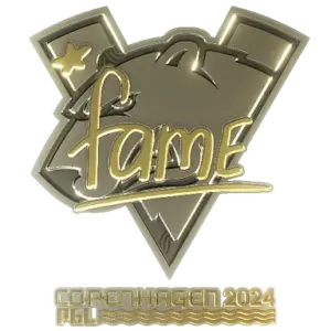 Sticker | fame (Gold) | Copenhagen 2024
