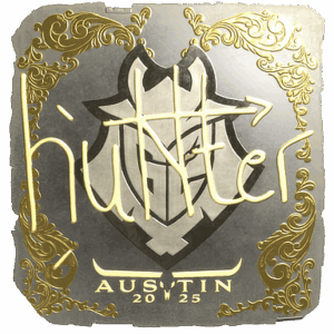Sticker | huNter- (Gold) | Austin 2025