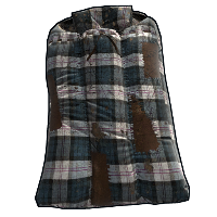 Blue Plaid Sleeping Bag