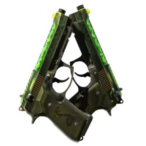 Dual Berettas | Cobra Strike (Well-Worn)