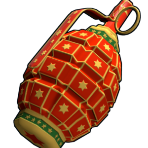 Red Christmas Grenade