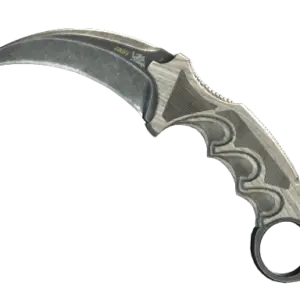 ★ StatTrak™ Karambit | Black Laminate (Well-Worn)