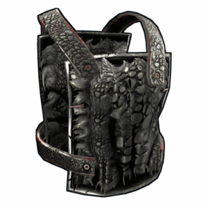Black Alligator Metal Chest Plate