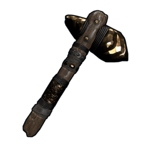 Gold Ore Stone Hatchet