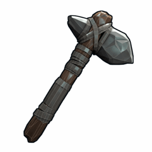 Low Poly Stone Hatchet