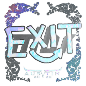 Sticker | exit (Holo) | Austin 2025