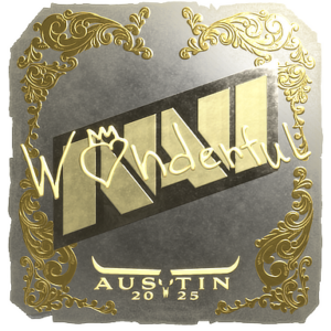 Sticker | w0nderful (Gold) | Austin 2025