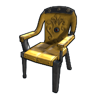 Yellow Ornate Chair