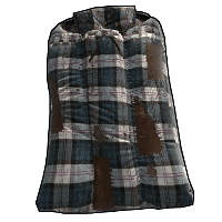 Blue Plaid Sleeping Bag