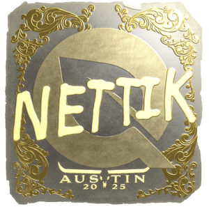 Sticker | nettik (Gold) | Austin 2025