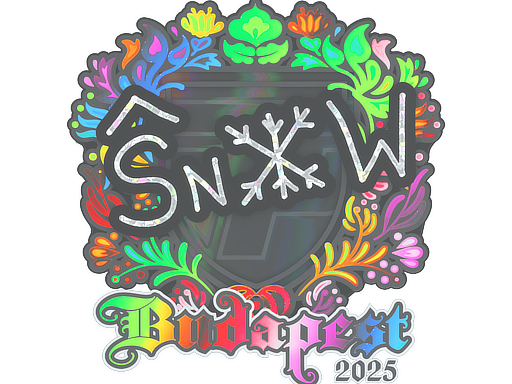 Sticker | snow (Holo) | Budapest 2025