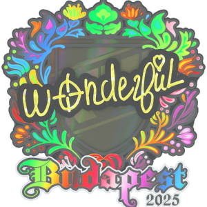 Sticker | w0nderful (Holo) | Budapest 2025
